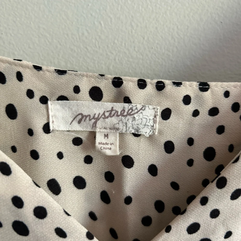 Tiered polka dot spaghetti strap dress by Mystree. - Picture 3 of 8